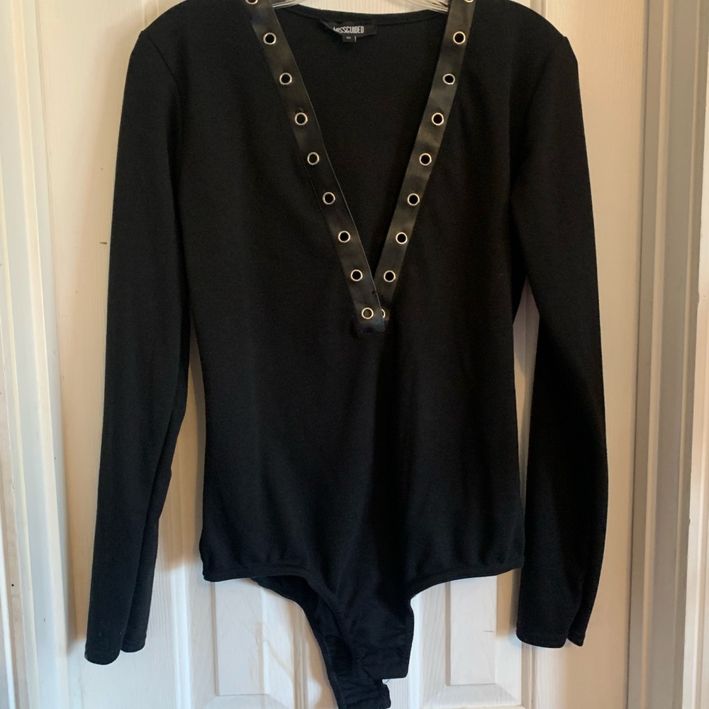 deep v onesie